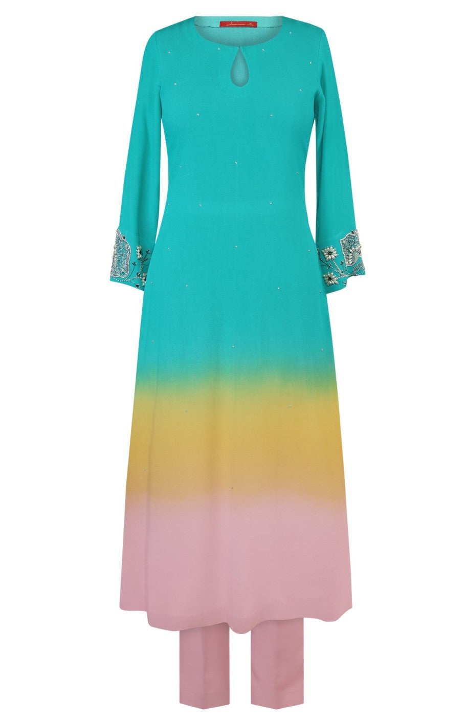 Bubblegum Ombré Kurta Set