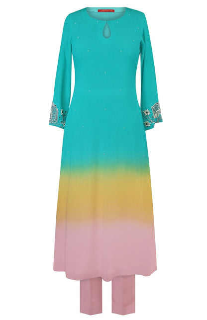 Bubblegum Ombré Kurta Set