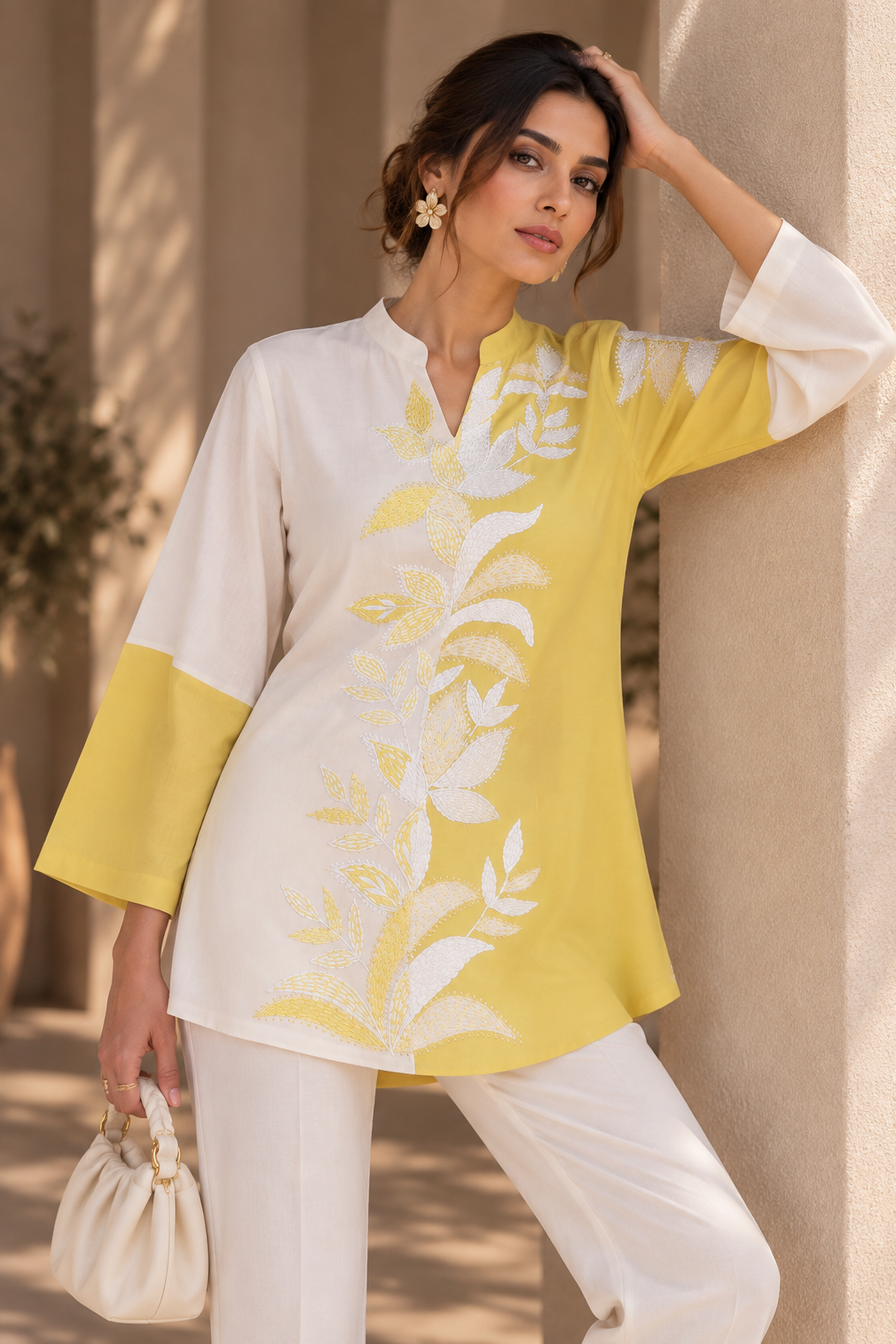 Dual Tone Kantha Top