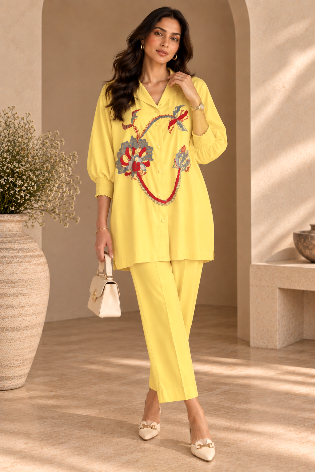 Hibiscus Batwing Co-ord Set