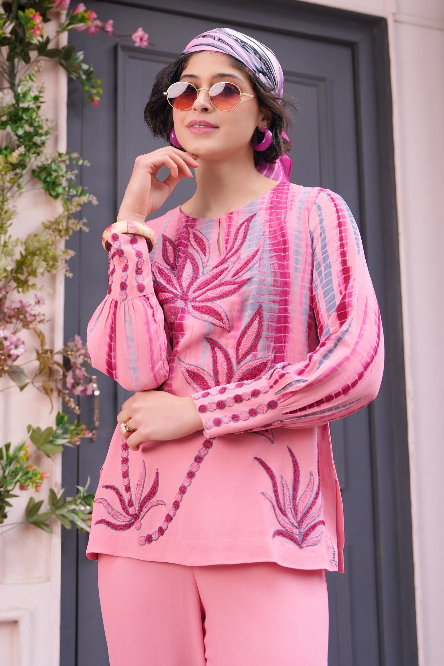 Aari Palms T&D Top - CANDY PINK