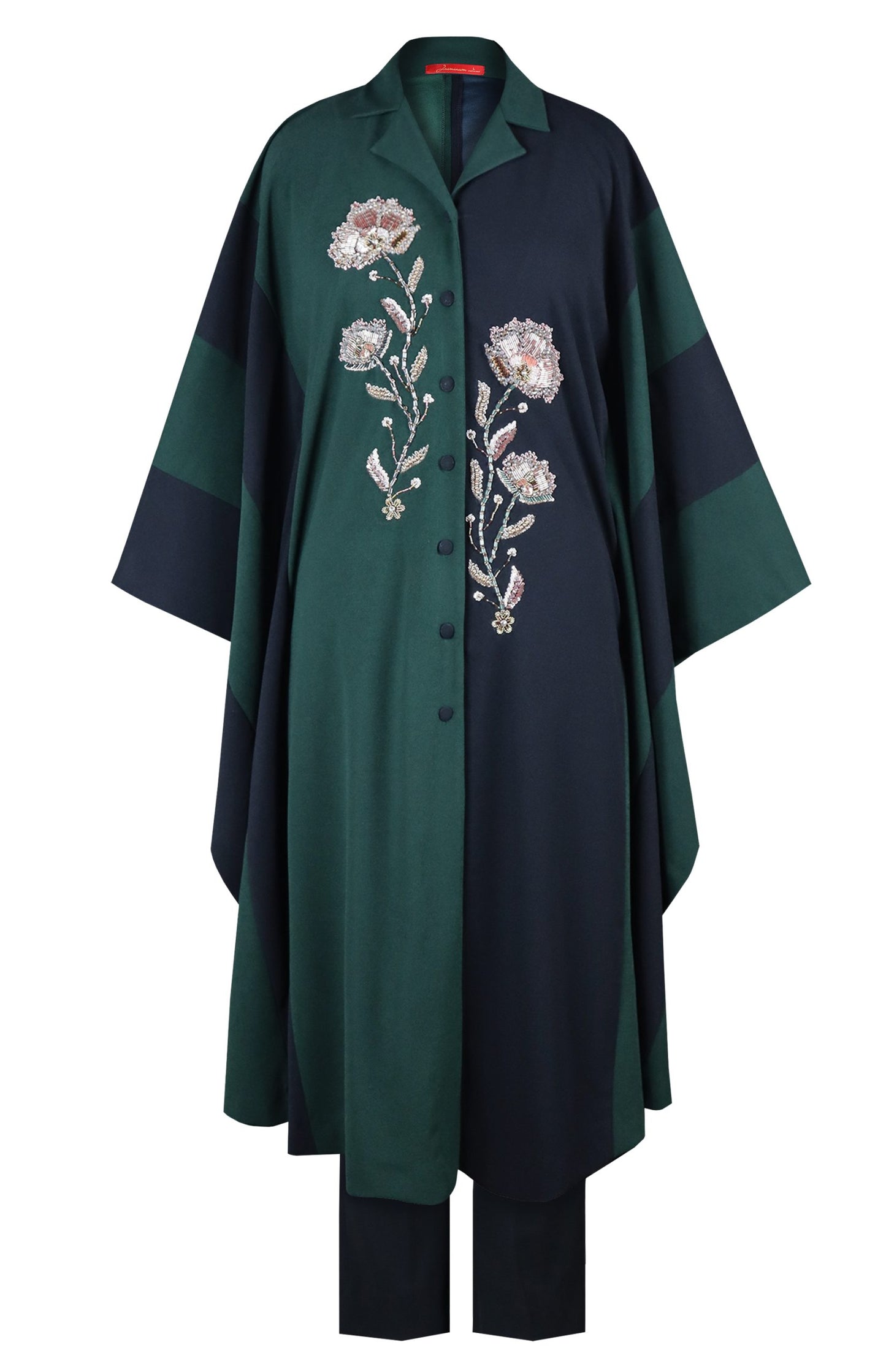 Colour Block Cape Set