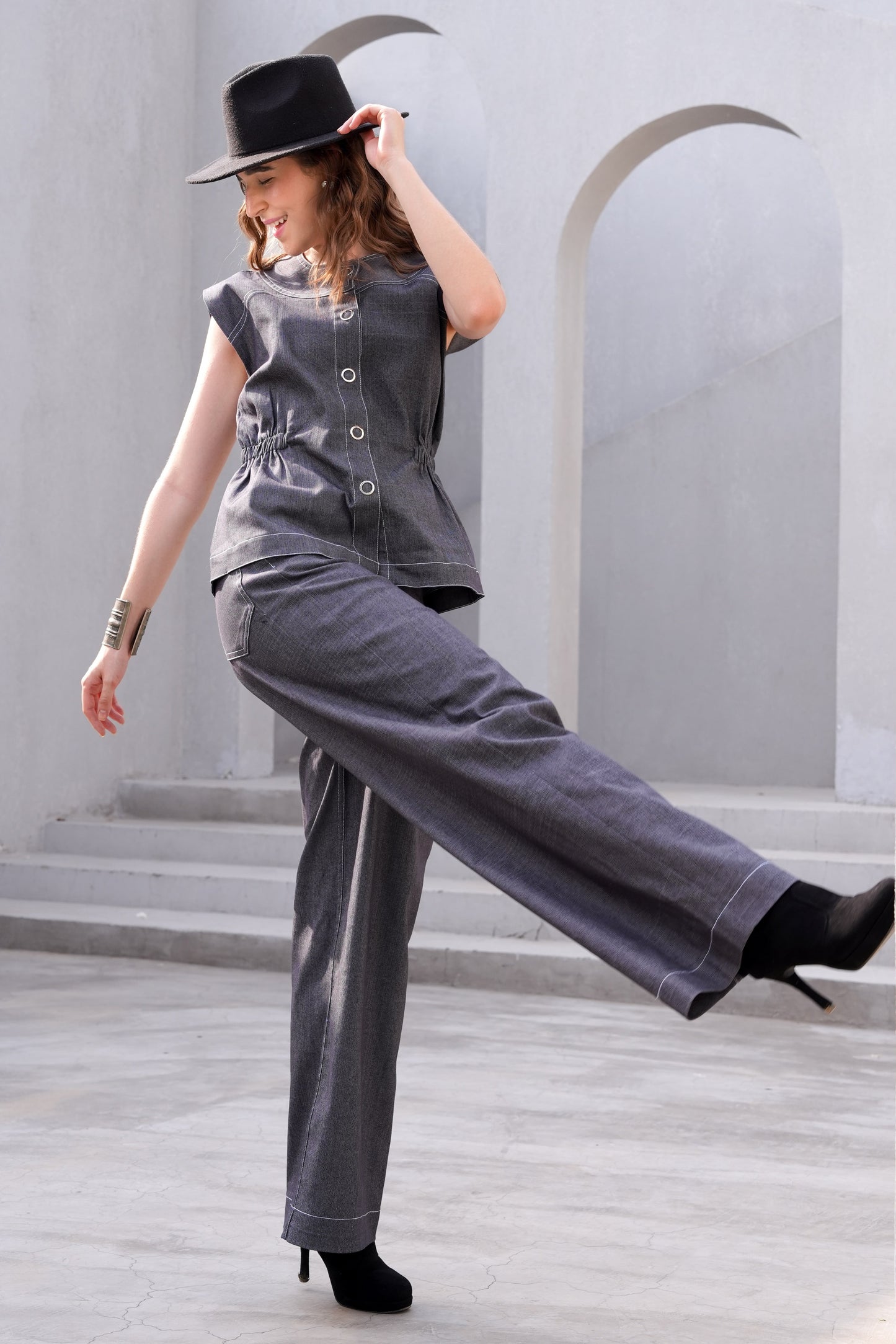 Combat Denim Top