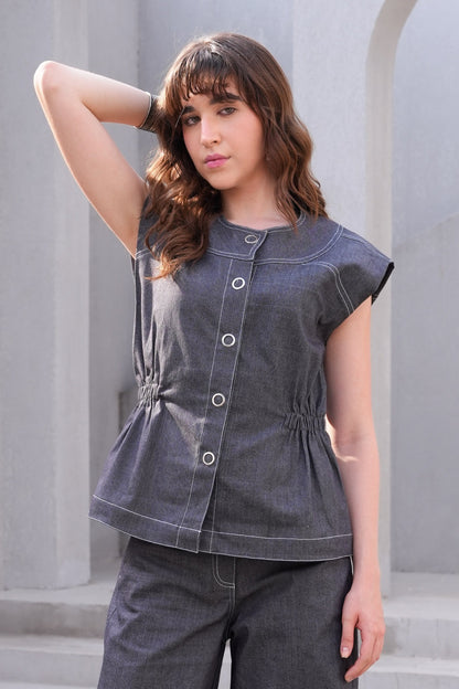 Combat Denim Top