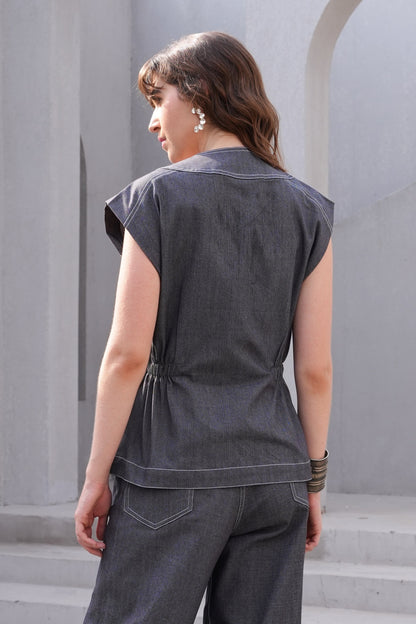 Combat Denim Top