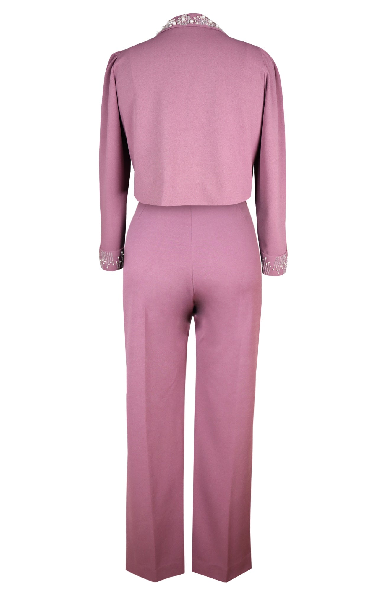 Cosmos Cropped Jacket Co-ord Set - LILAC