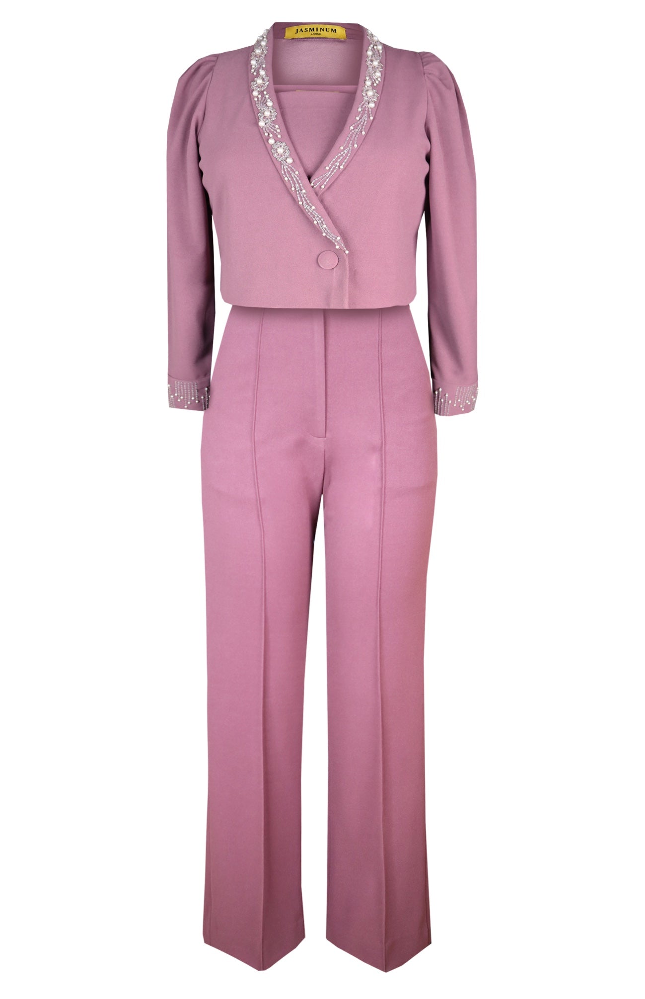 Cosmos Cropped Jacket Co-ord Set - LILAC