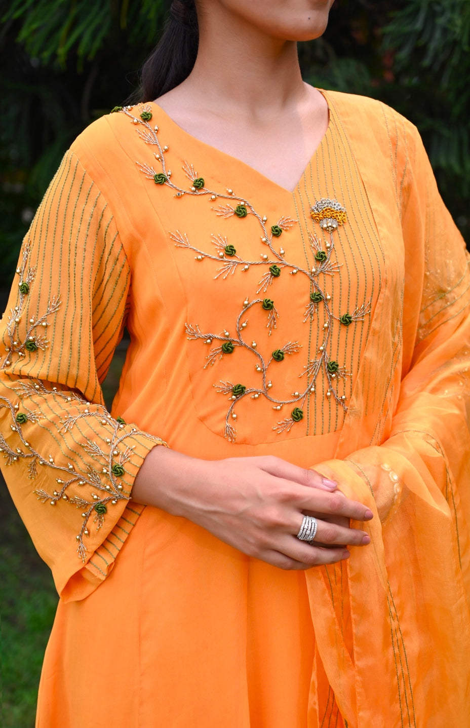Chiffon Kalidaar Suit