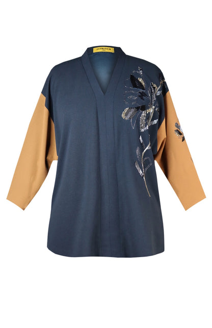 Daisy Batwing Top - RUST