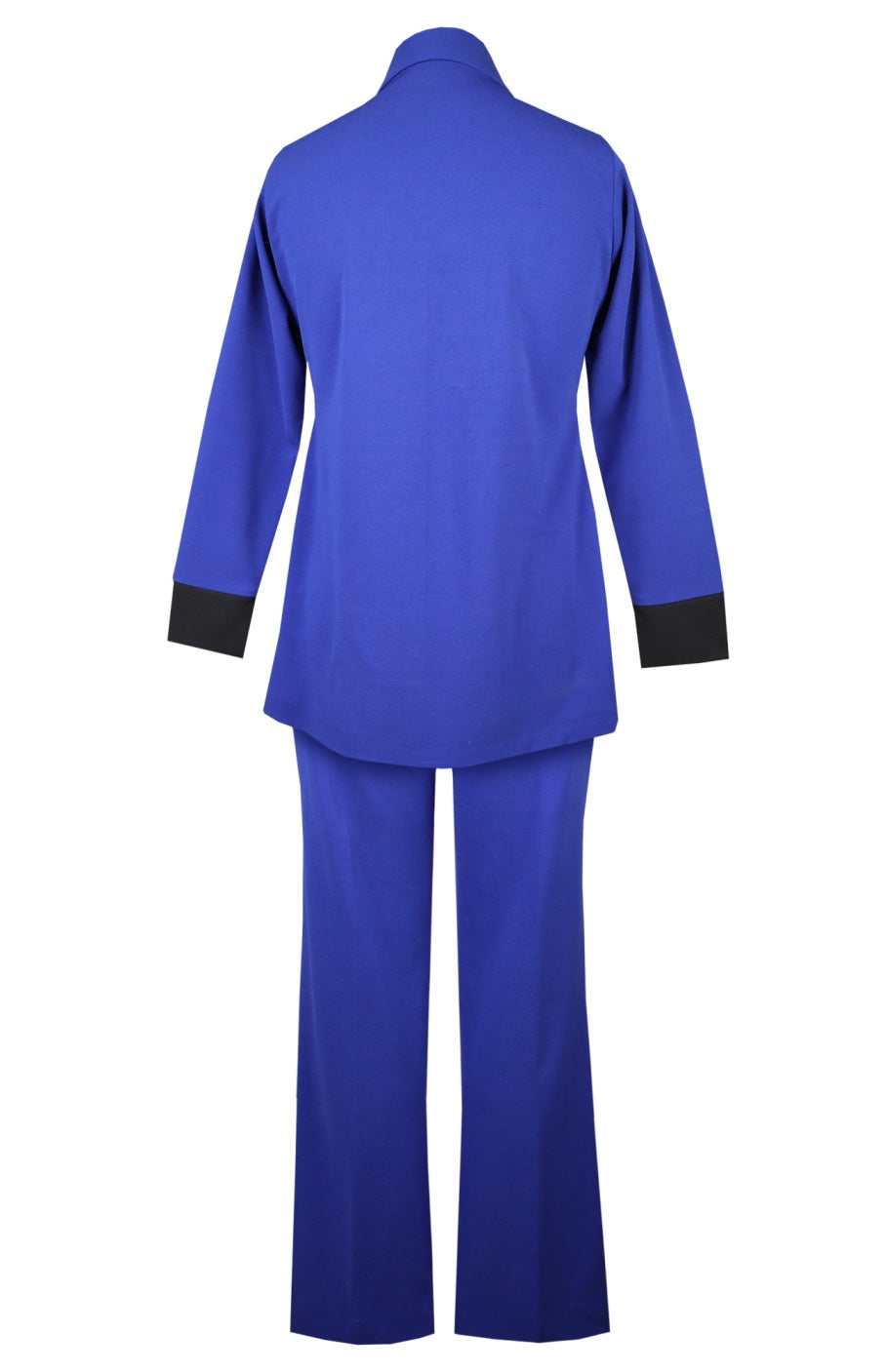 Daisy Co-ord Set With Shawl Collar - ELECTRIC BLUE