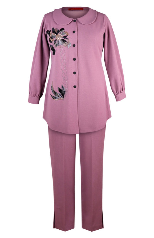 Daisy Peter Pan Co-ord Set - FIG