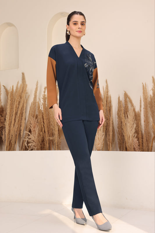 Daisy Batwing Co-ord Set - NAVY