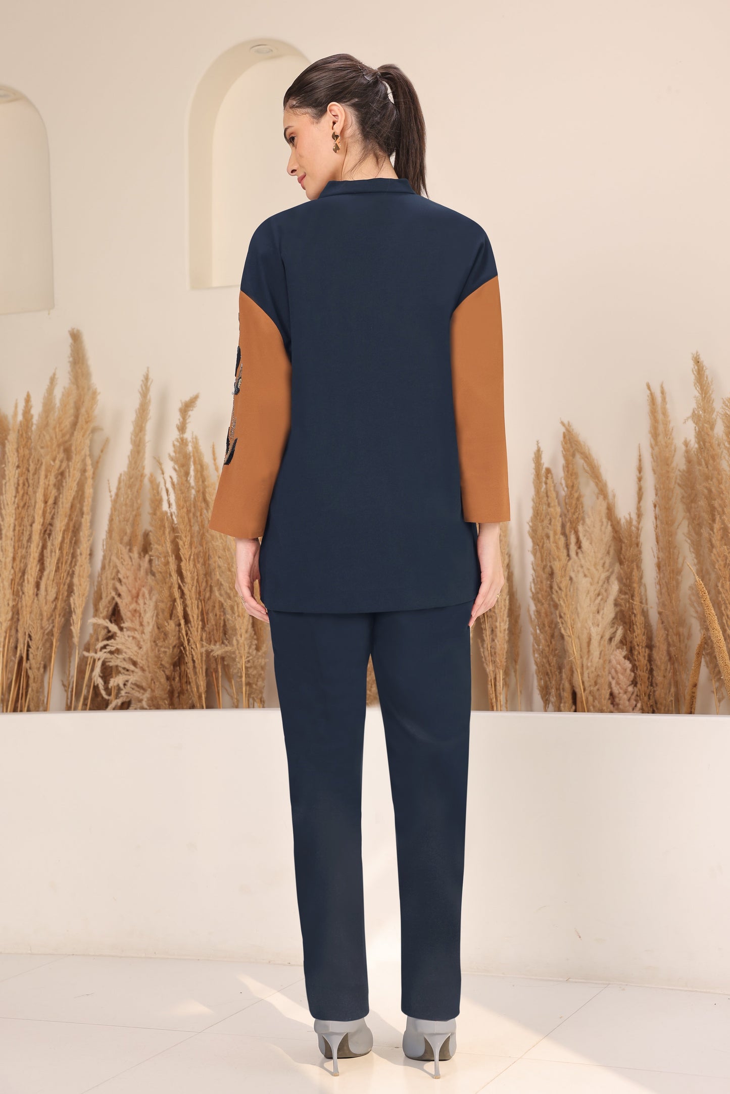 Daisy Batwing Co-ord Set - NAVY