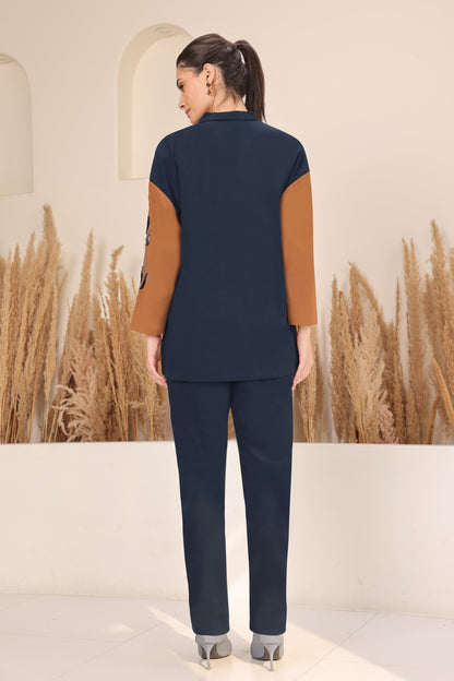 Daisy Batwing Co-ord Set - NAVY