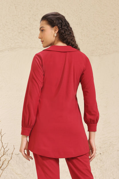 Daisy Peter Pan Top - RED