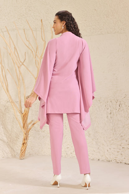 Daisy Poncho Co-ord Set - BABY PINK