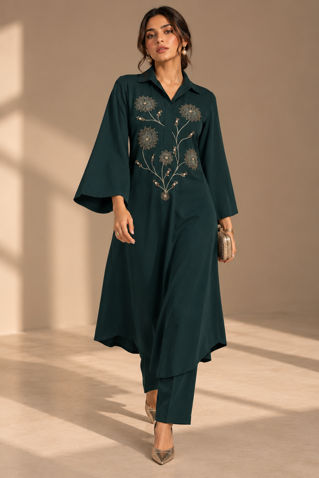 Dandelion Beads Kurta Set