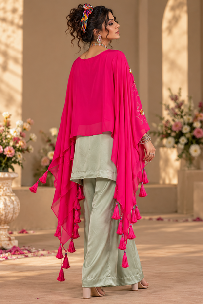 Double Layer Boho Kaftan Co-ord Set