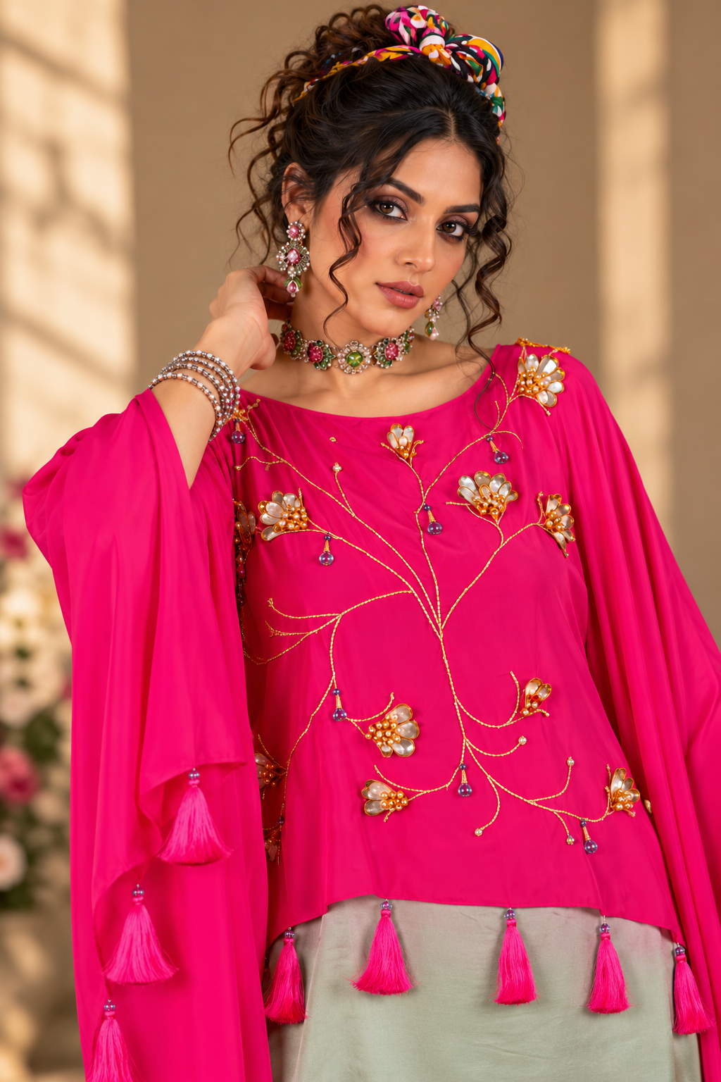 Double Layer Boho Kaftan Co-ord Set