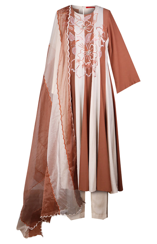 Poppies Dual Anarkali