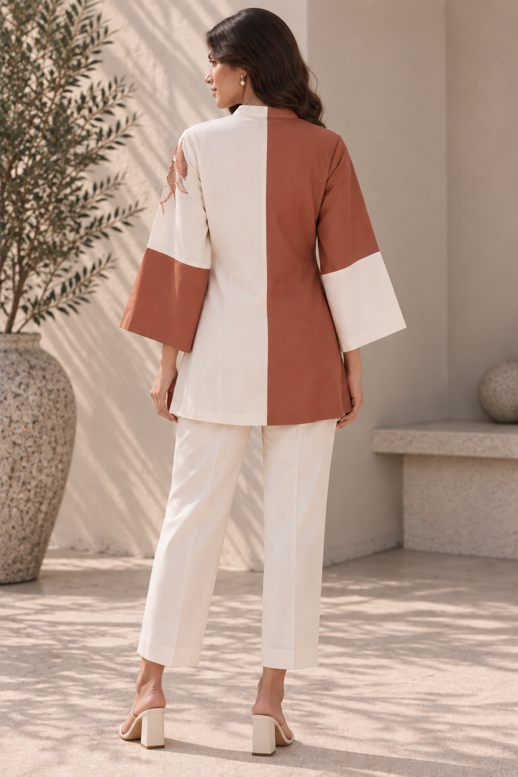 Dual Tone Kantha Co-ord Set