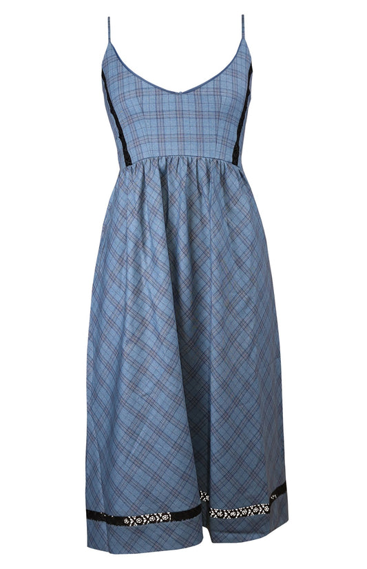 Dusty Blue Plaid Tunic