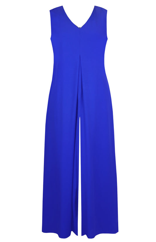 Linen Jumpsuit - ELECTRIC BLUE
