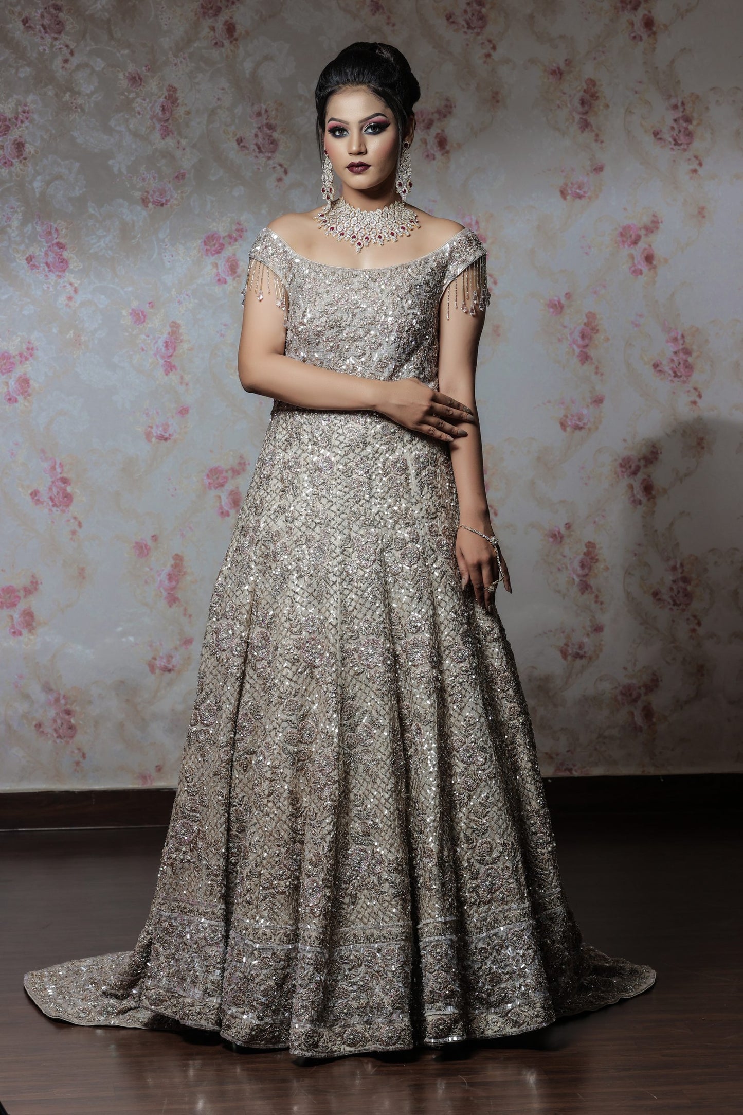 Ivory Silk Gown