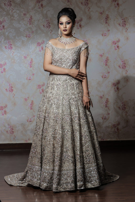 Ivory Silk Gown