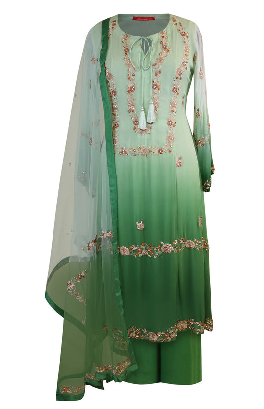Ombré Georgette Suit