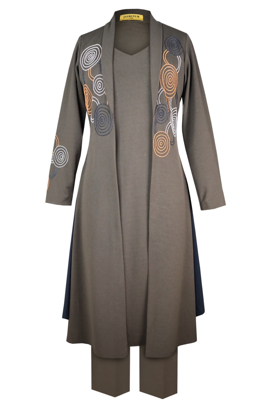 Hypnotic Double Layer Kurta Set - OLIVE
