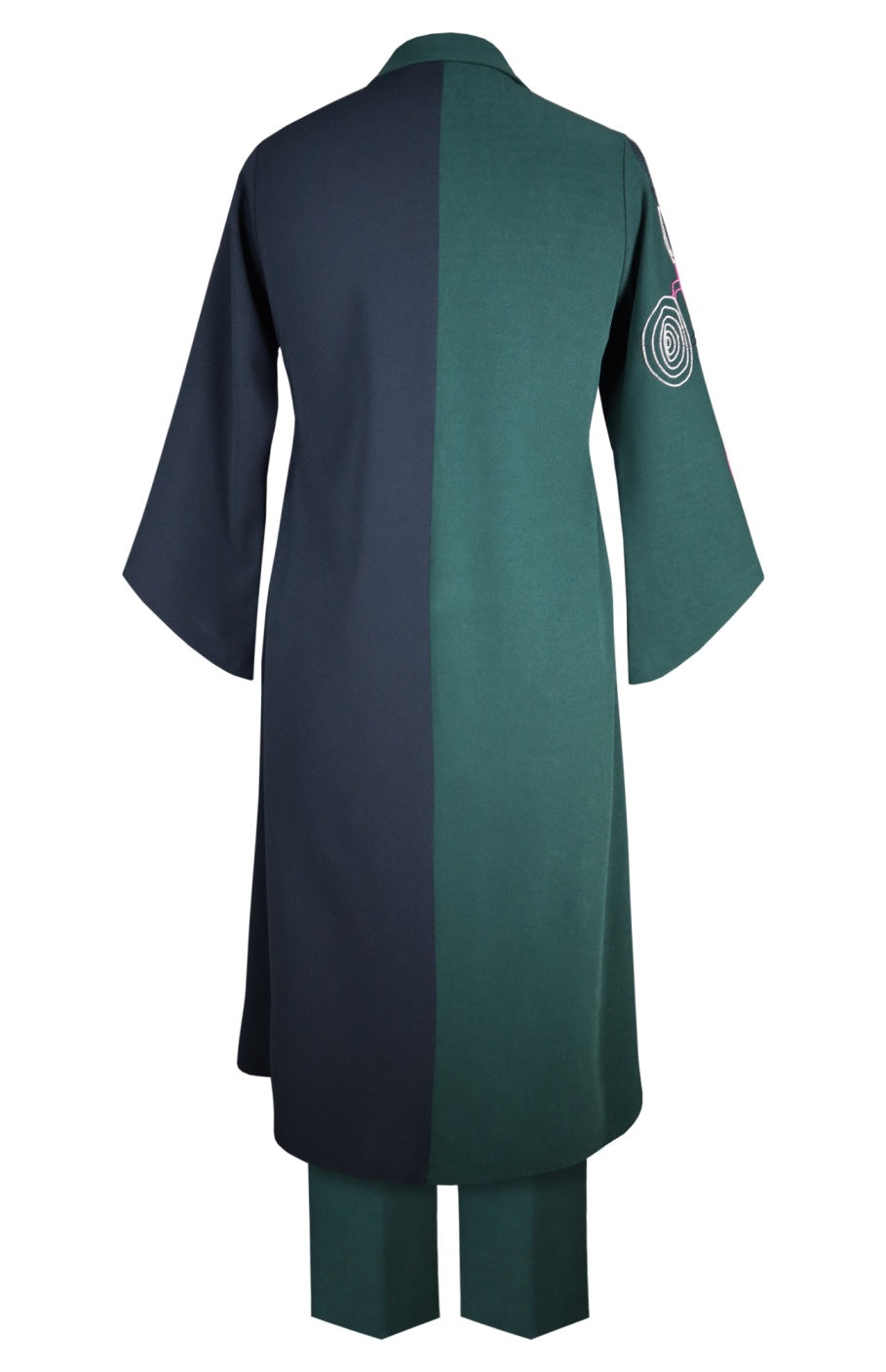 Hypnotic Dual Tone Kurta Set - GREEN/NAVY