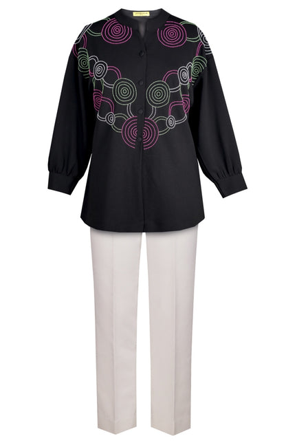 Hypnotic Oversized Shirt - BLACK