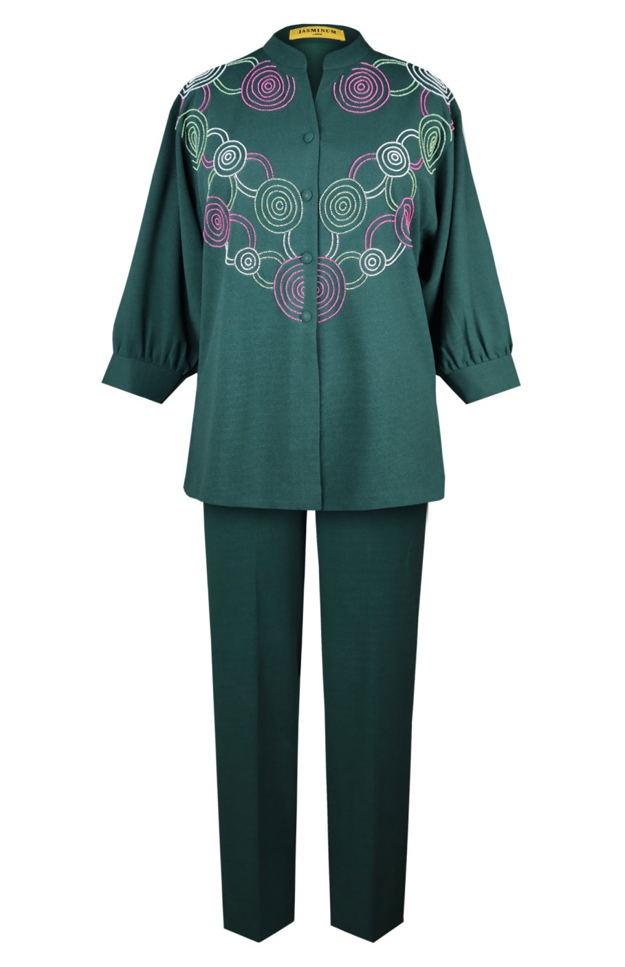 Hypnotic Oversized Co-ord Set - BOTTLE GREEN