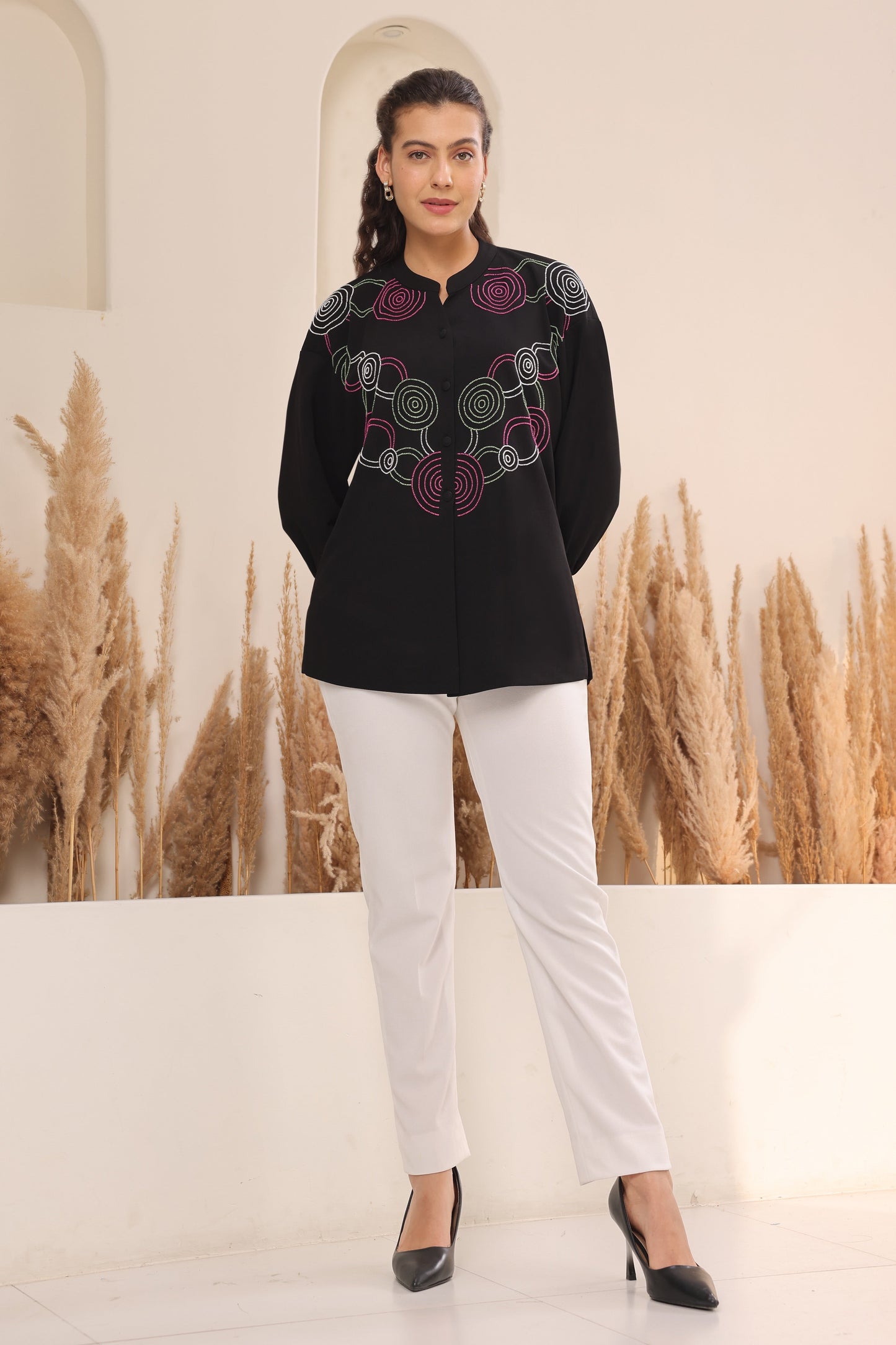 Hypnotic Oversized Shirt - BLACK