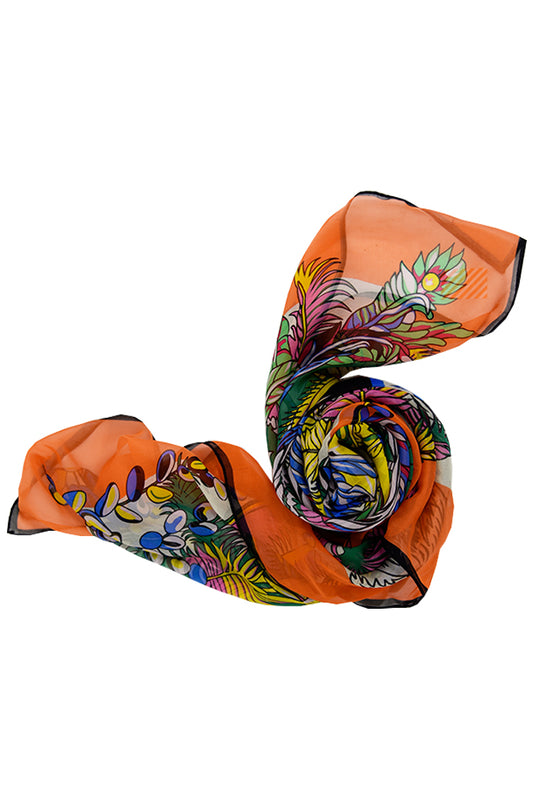 Silk Flat Chiffon Scarf