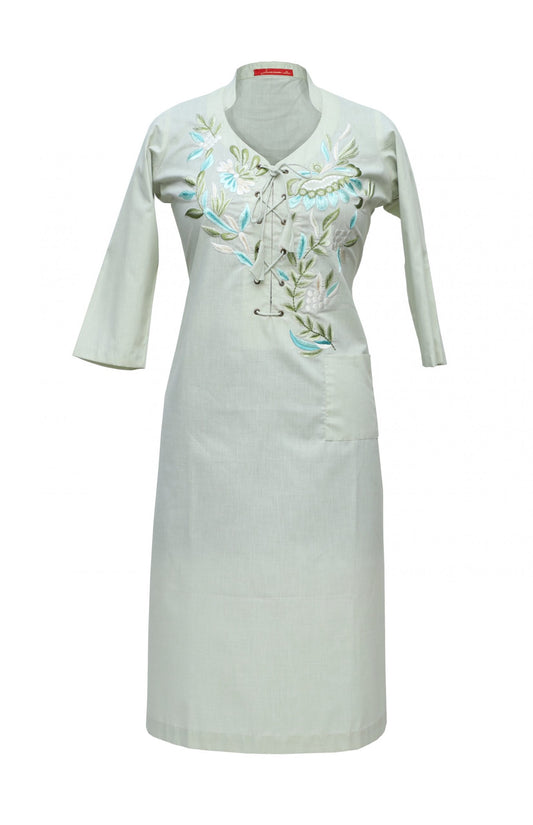 Cotton Kurta - MINT GREEN