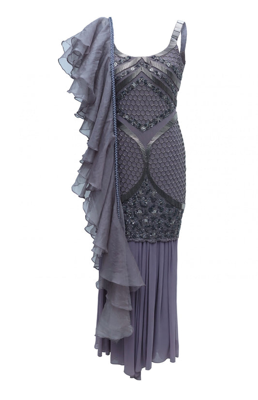 Honeycomb Short Shirt With Gharara