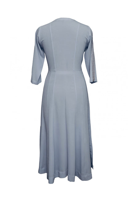Aqua Blue Kalidar Kurta Set