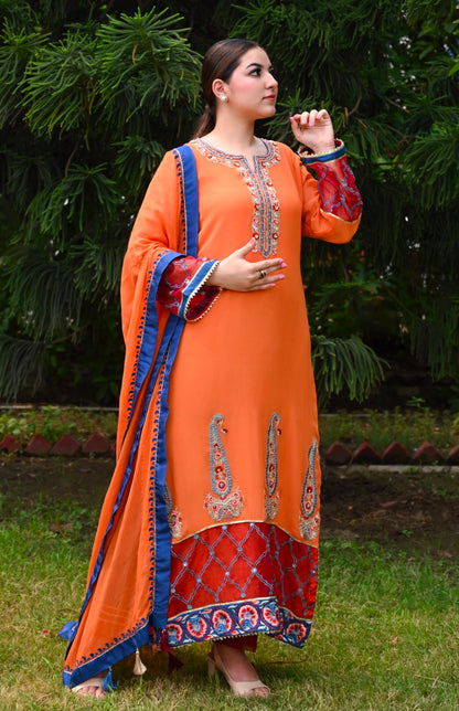 Paisley Motifs Georgette Suit