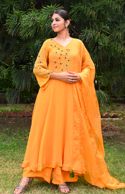 Chiffon Kalidaar Suit
