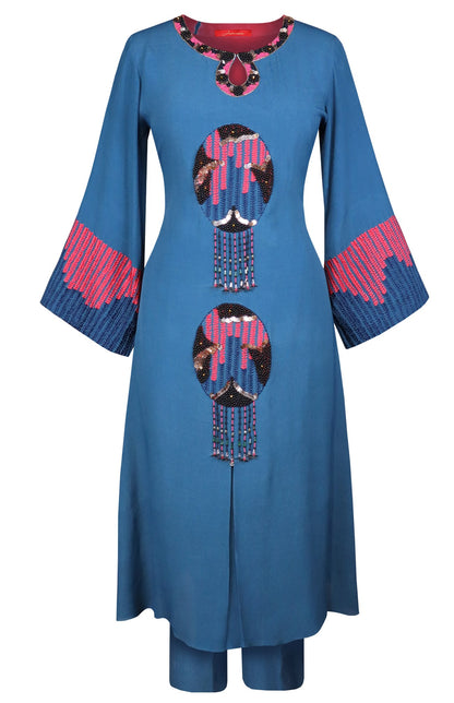 Indigo Dreamcatcher Kurta Set