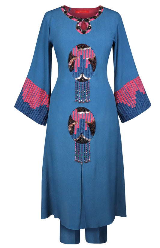 Indigo Dreamcatcher Kurta Set