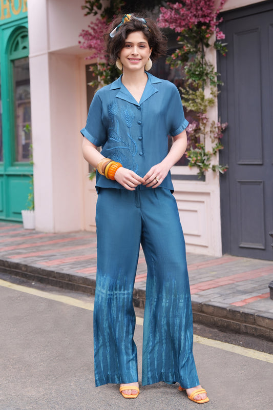 Spike Mul Co-ord Set - INDIGO