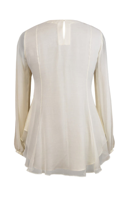 Ivory Chiffon Top