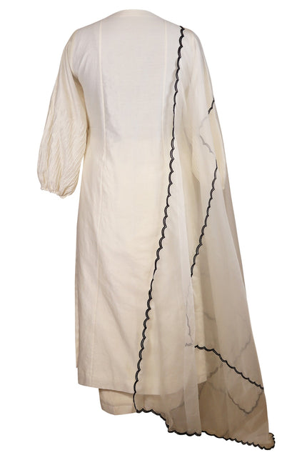 Ivory Kora Silk Suit