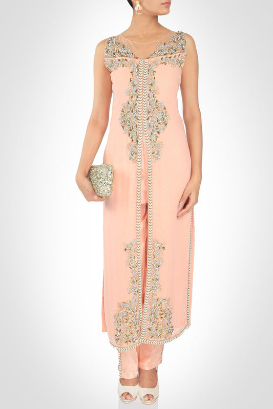 Salmon Pink Kurta