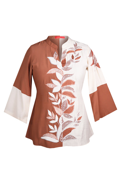 Dual Tone Kantha Top