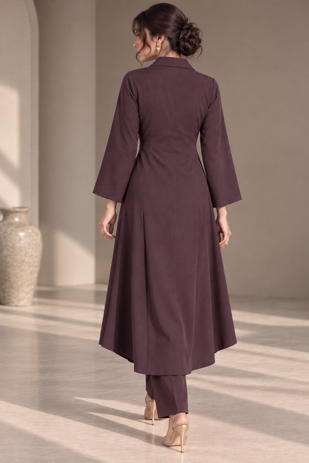 Kurta Set With Notch Lapel