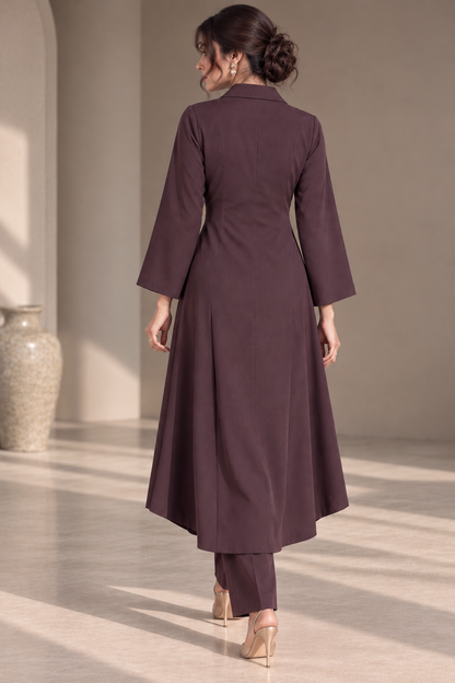 Kurta Set With Notch Lapel